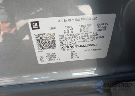 2021 Cadillac Xt5 Fwd Premium Luxury z USA, uszkodzony, nr VIN 1GYKNCRS4MZ156814